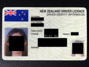 ニュージーランドの免許証