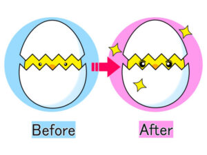 ひよこビフォーアフター
